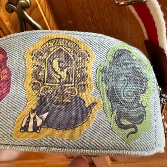 Round Denim Canteen Crossbody, DIY w/Iron-On Transfers from Harry Potter, NWOT. - Picture 6 of 11